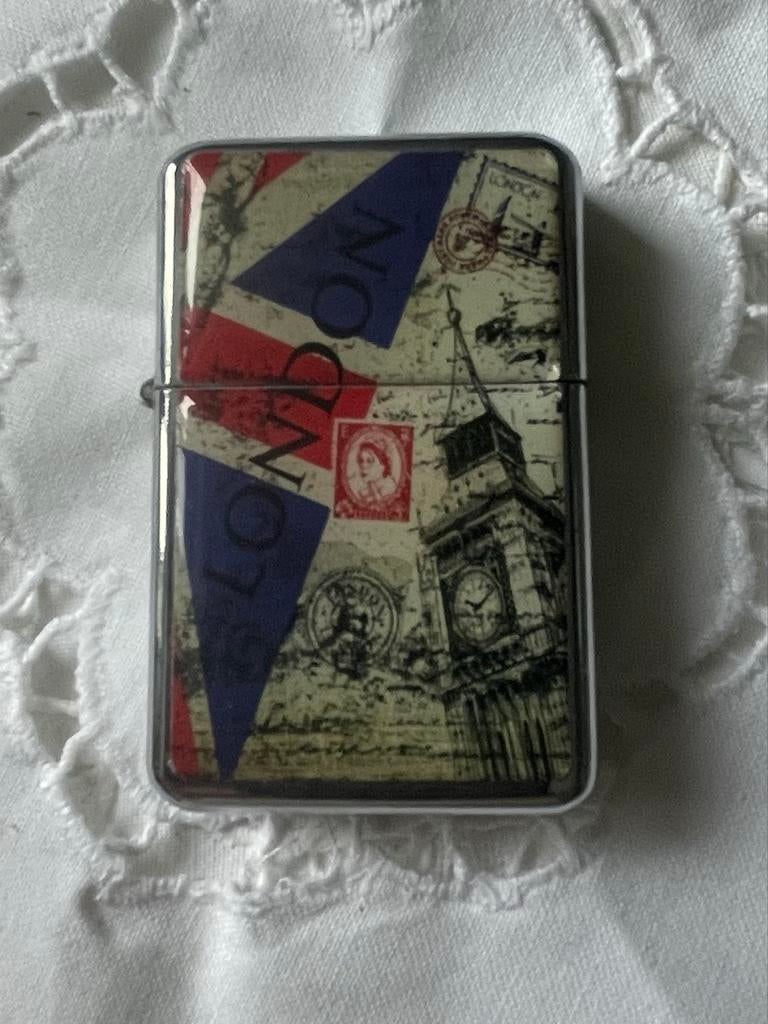 aansteker met Londen/Union Jack design, Ophalen, Gebruikt, Aansteker