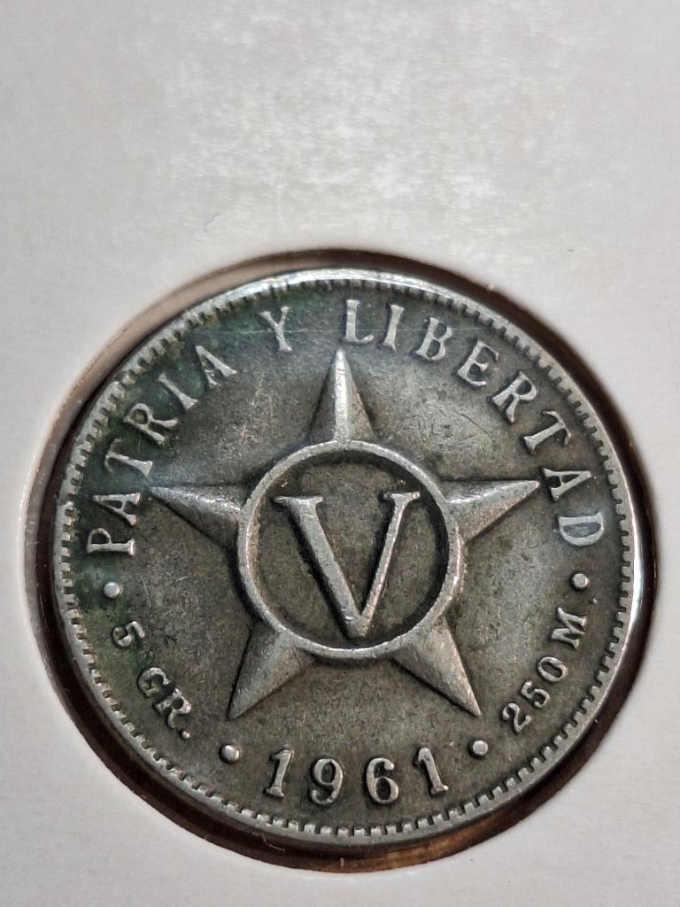CUBA 5 centavos 1961 (#46), Postzegels en Munten, Munten | Amerika, Ophalen of Verzenden, Midden-Amerika, Losse munt