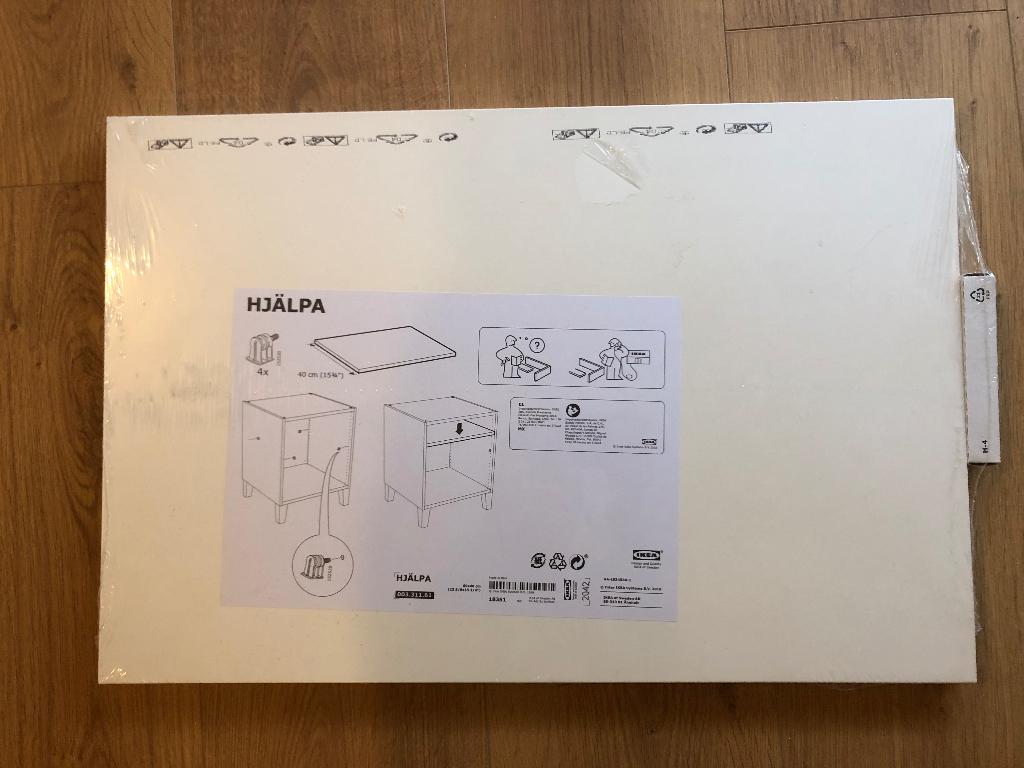 Ikea Hjälpa plank, wit, 60 x 40 cm., nieuw, Ophalen, Nieuw