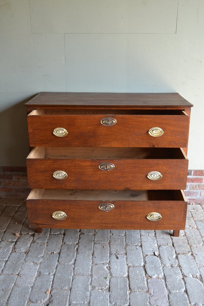 Prachtige antieke eiken houten ladekast, dressoir, commode., Verzenden