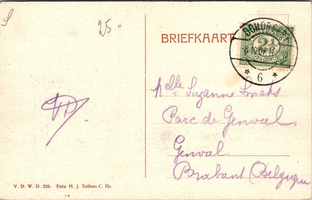 Dordrecht - Zwijndrecht - 12 antieke ansichtkaarten Veerpont, Verzenden, Voor 1920, Gelopen, Zuid-Holland
