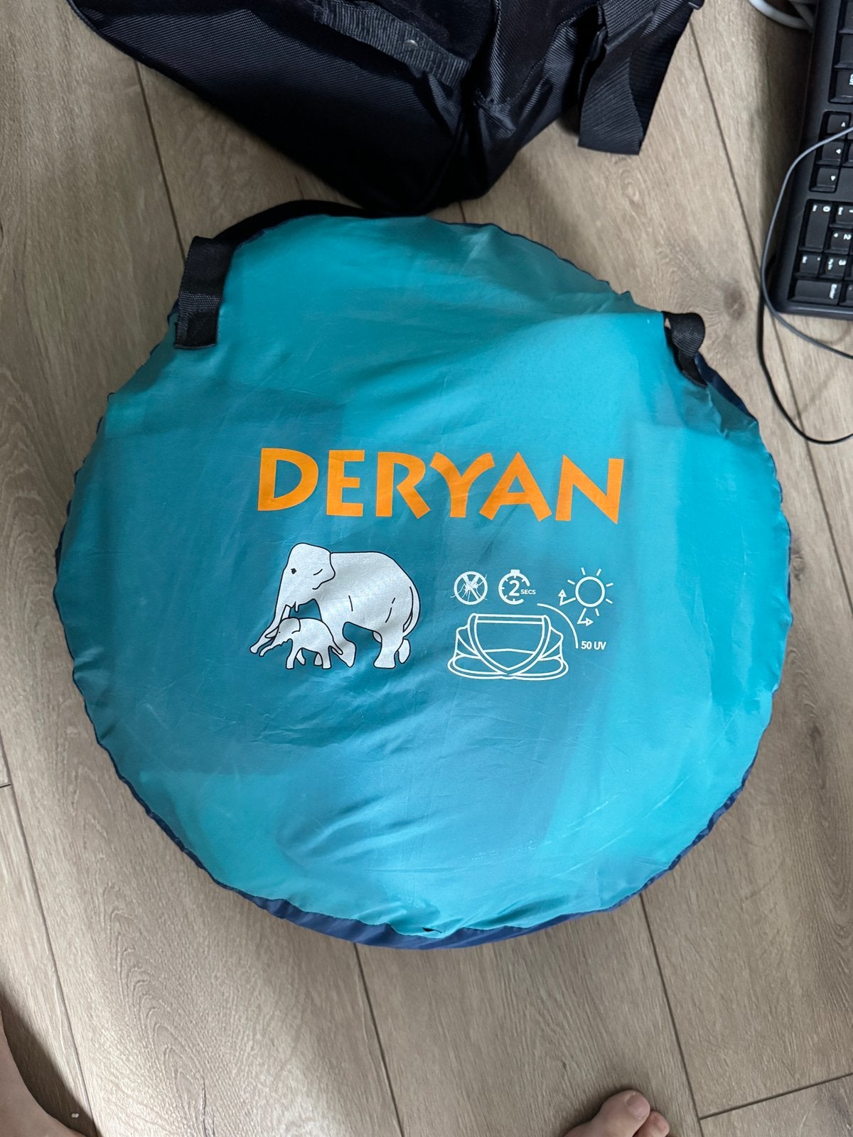 Deryan Peuter Tent Cyaan Uitgebreide Versie met Dikker Matra, Ophalen, Zo goed als nieuw