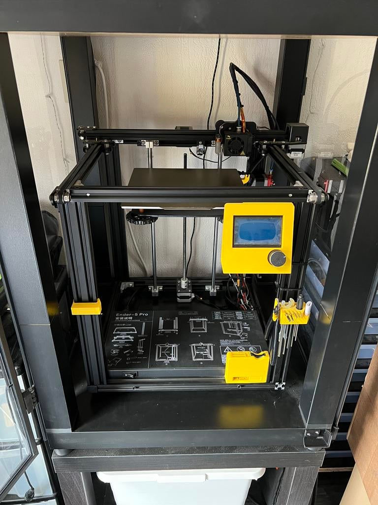 Creality Ender 5 Pro met behuizing en upgrades, Computers en Software, 3D Printers, Ophalen, Gebruikt