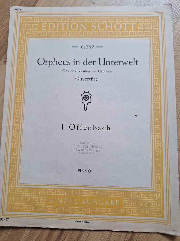 Orpheus in der Unterwel, Ophalen of Verzenden, Gebruikt, Piano