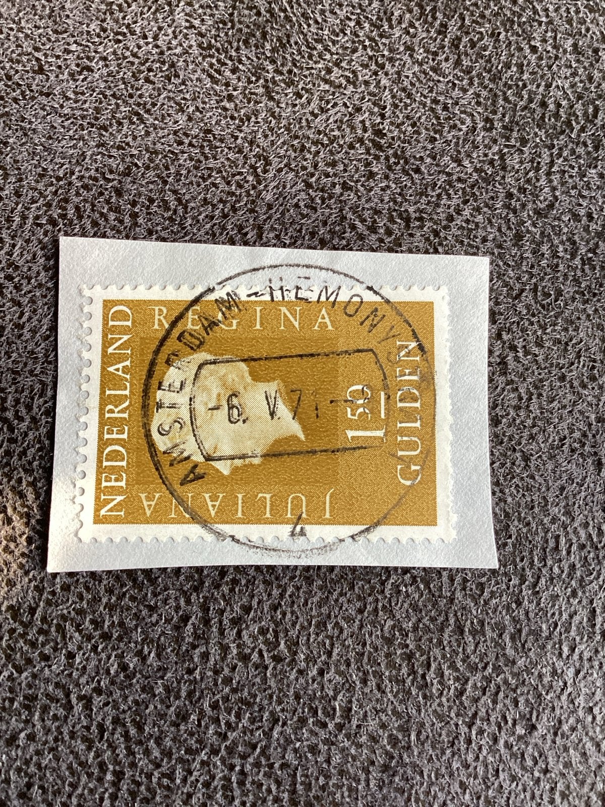Nederlandse postzegel Juliana 1.50 Gulden zie stempel, Postzegels en Munten, Ophalen of Verzenden, Na 1940, Gestempeld