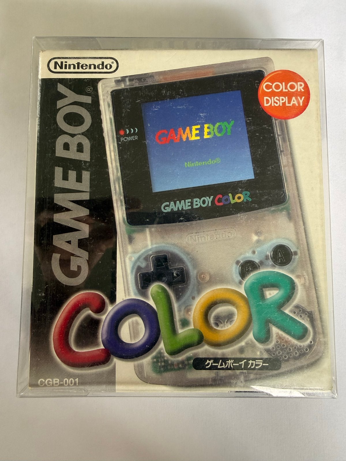 Game Boy Color CGB-001 Clear Japans Compleet in doos, Spelcomputers en Games, Ophalen of Verzenden, Zo goed als nieuw