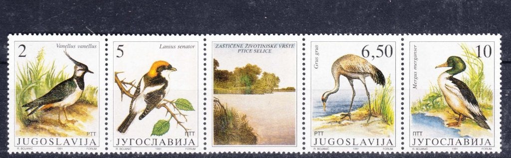 04-06 Joegoslavië MI 2463/6 strook postfris, Verzenden, Joegoslavië, Postfris