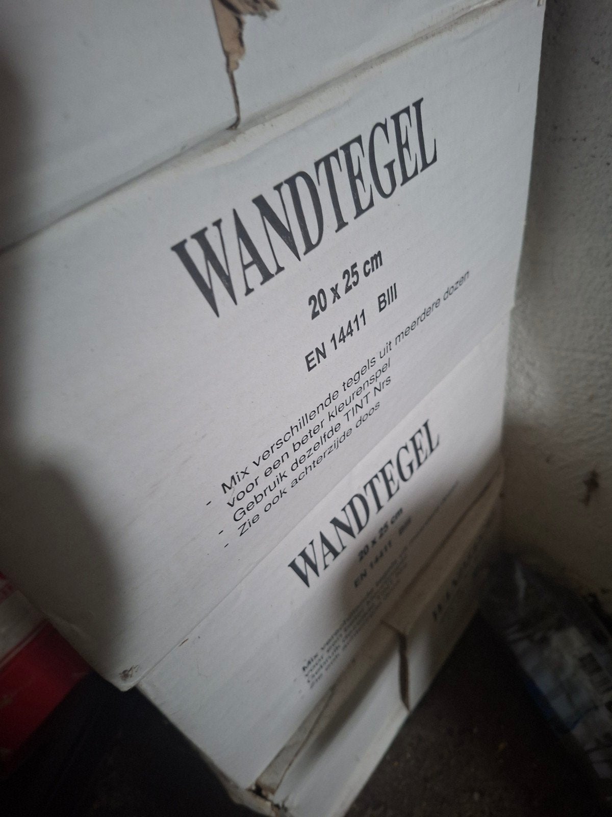 Wandtegel, Ophalen, Nieuw, Minder dan 20 cm, Minder dan 5 m²
