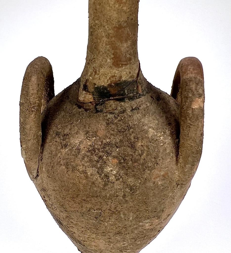 91. Romeinse terracotta amfoor, 1e/3e eeuw n. Chr., Ophalen of Verzenden