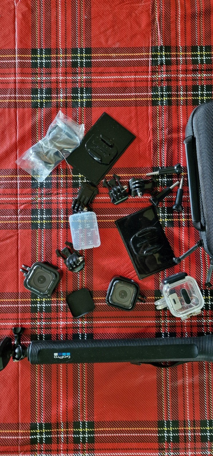 2x GoPro Hero 4 Session met accessoires en tas, Ophalen of Verzenden