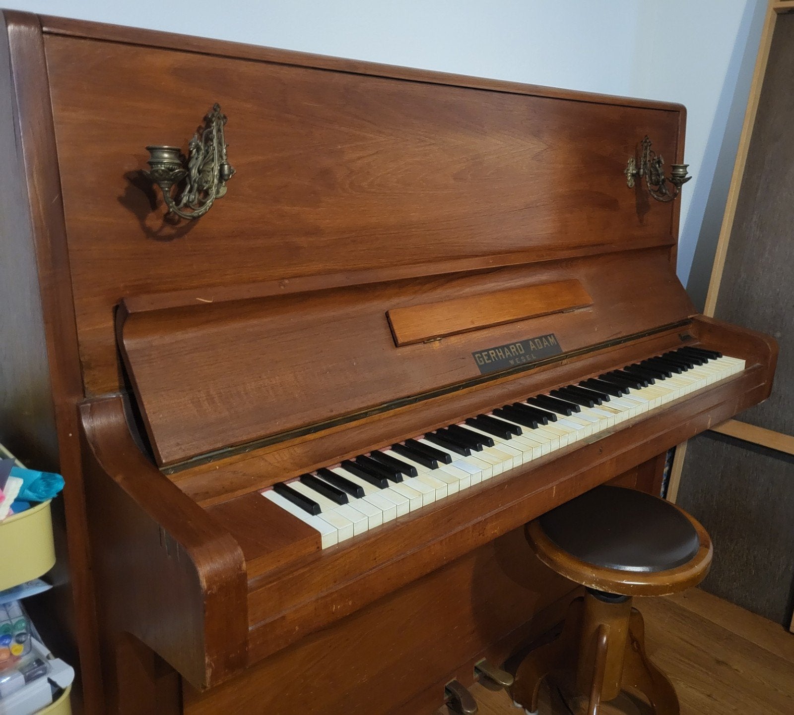 mooie piano, Ophalen, Gebruikt, Bruin, Piano