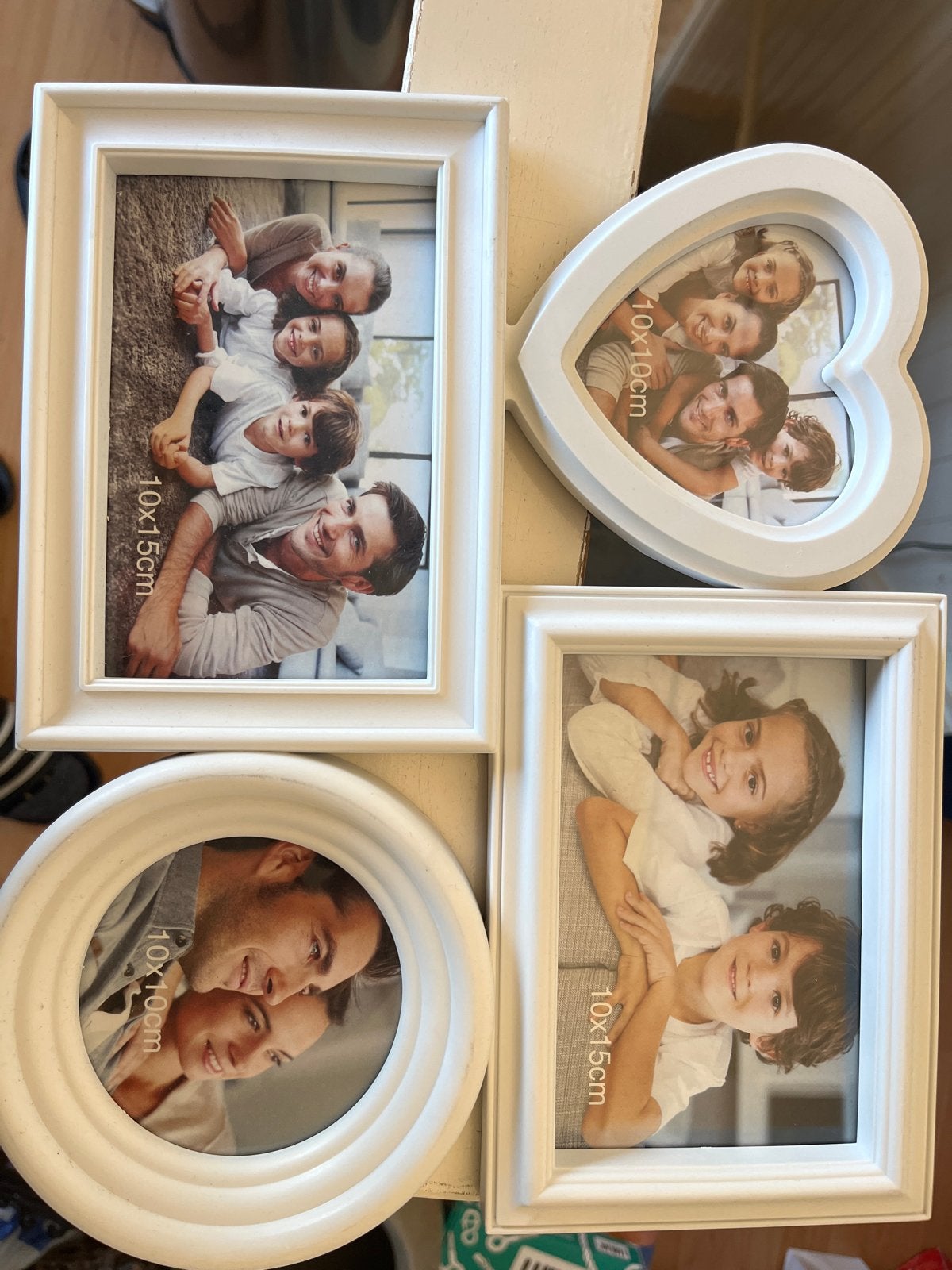 Witte fotolijsten set - diverse vormen en maten, Kunststof, Ophalen of Verzenden, Zo goed als nieuw, Fotolijst