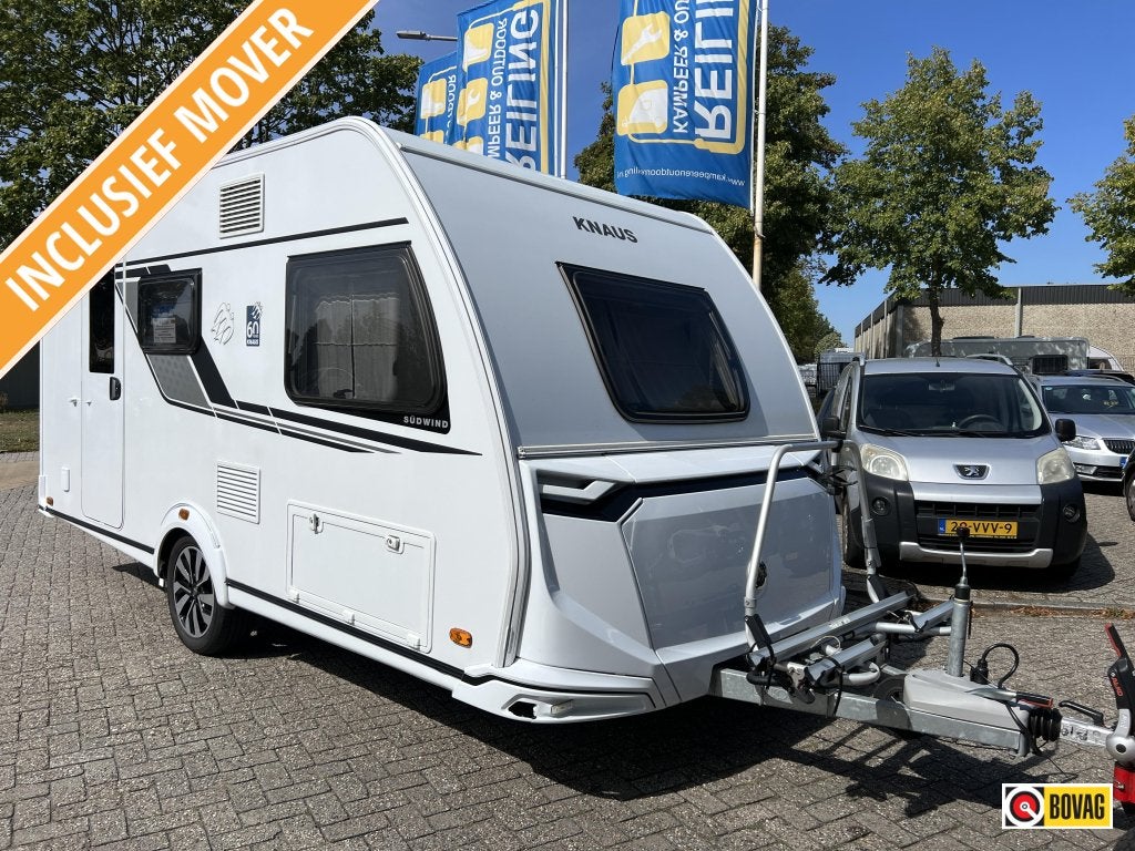 Knaus Sudwind 420 QD Mover Luifel Fietsdrager, Bedrijf, Treinzit, Schokbreker, 5 tot 6 meter