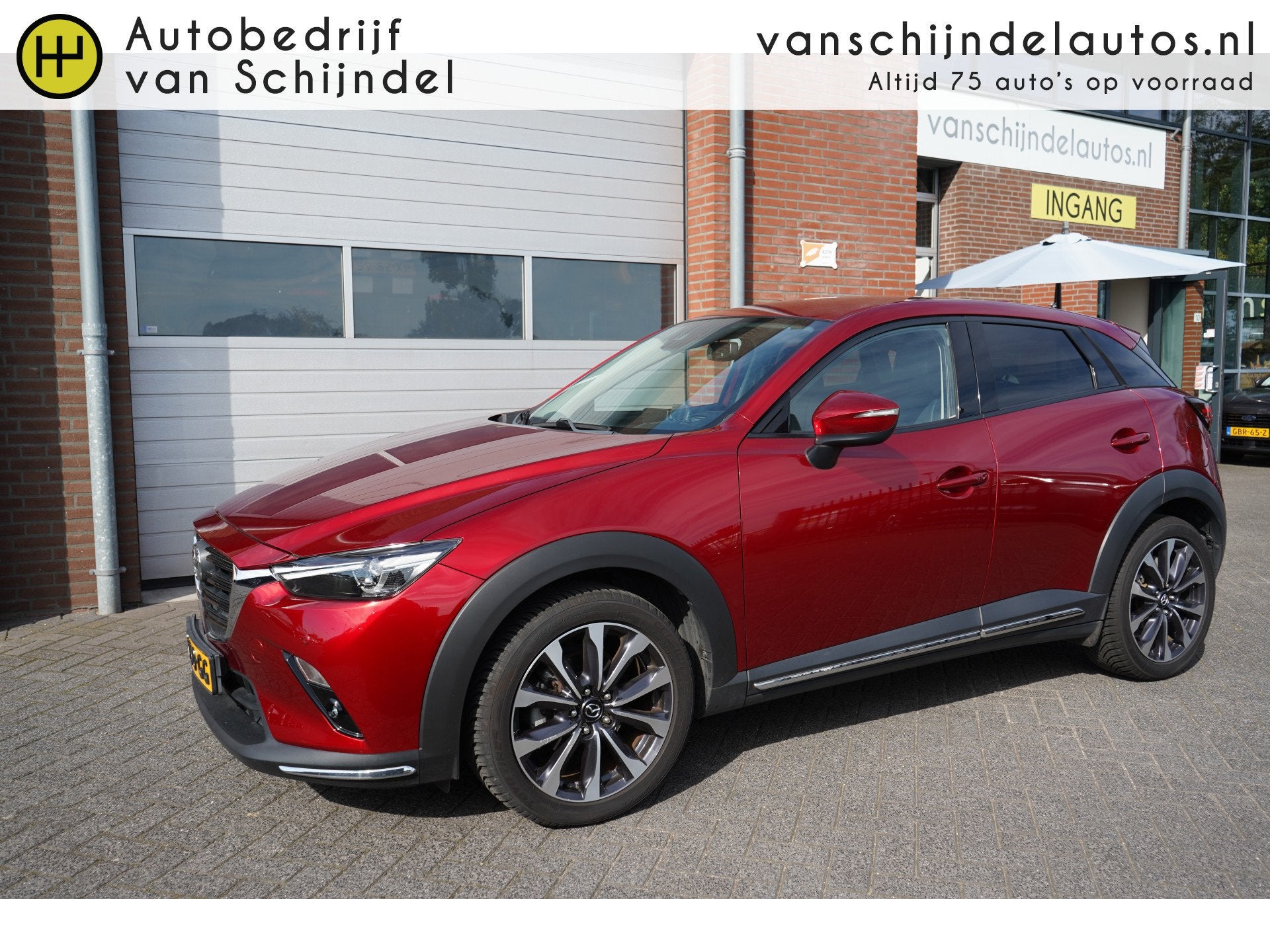 Mazda CX-3 2.0 SKYACTIVE-G 120PK GTM KEURIGE NETTE STAAT CAM, Auto's, Voorwielaandrijving, 4 cilinders, 122 pk, Leder