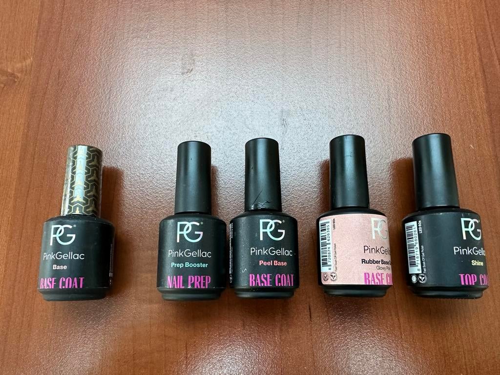 Pink Gellac nagellak set, Overige kleuren, Ophalen of Verzenden, Zo goed als nieuw, Handen en Nagels