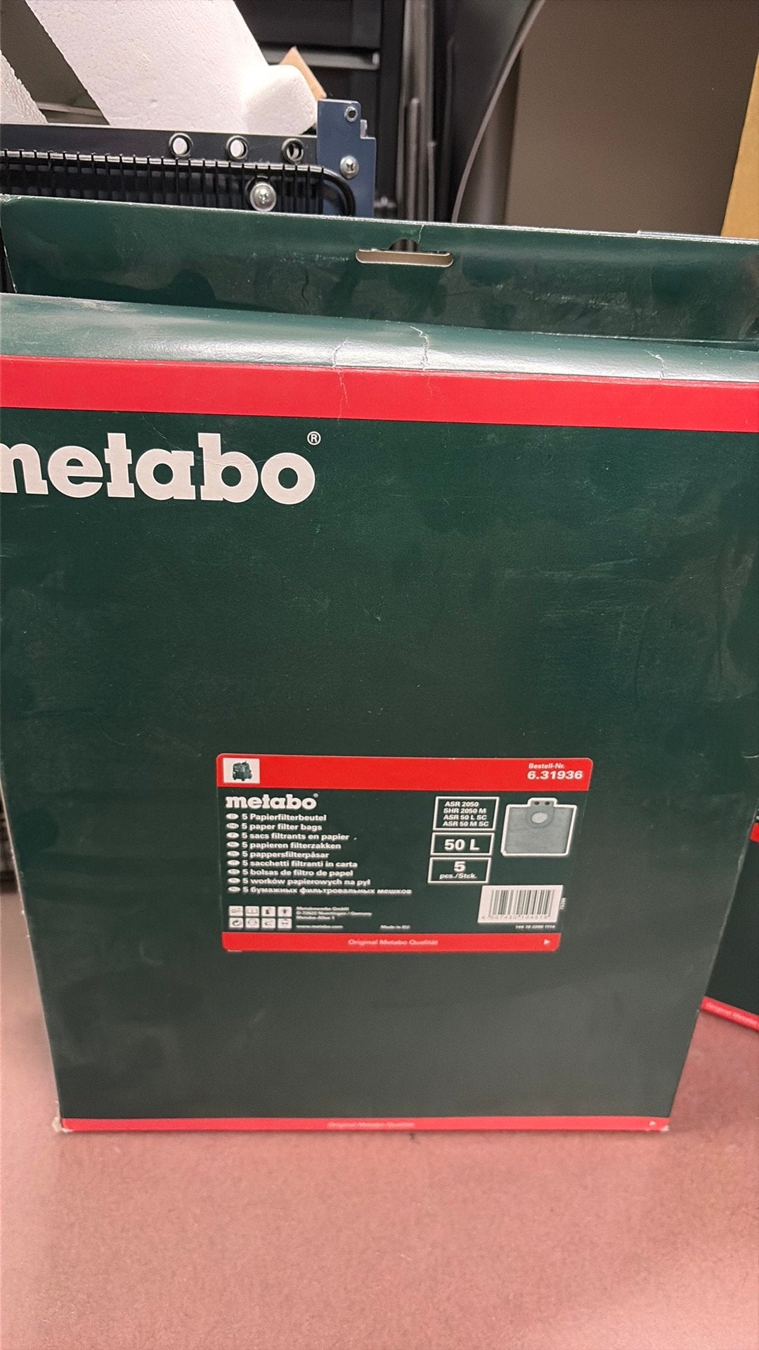 Stofzuigerzakken Metabo 50 Liter - 6.31936, Ophalen, Nieuw