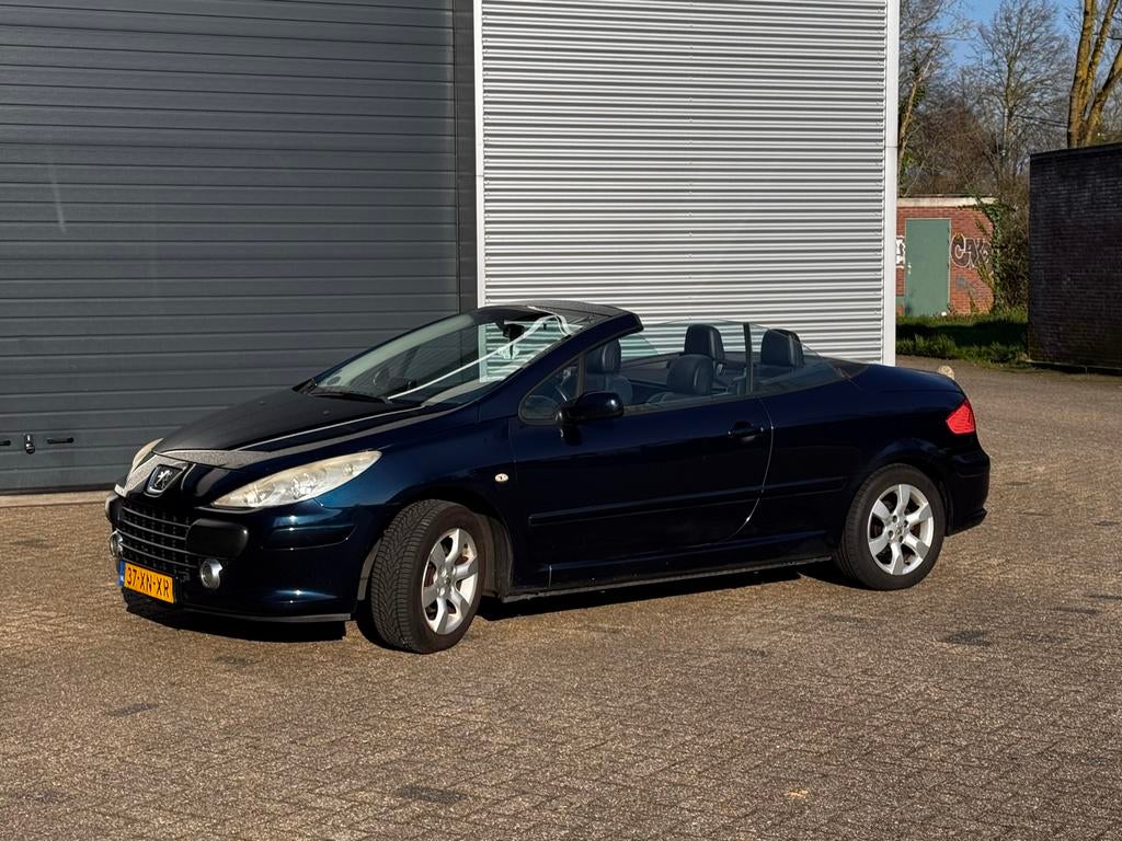Peugeot 307 2.0 16V CC 2007 Blauw, Auto's, Voorwielaandrijving, Zwart, 4 cilinders, Cabriolet