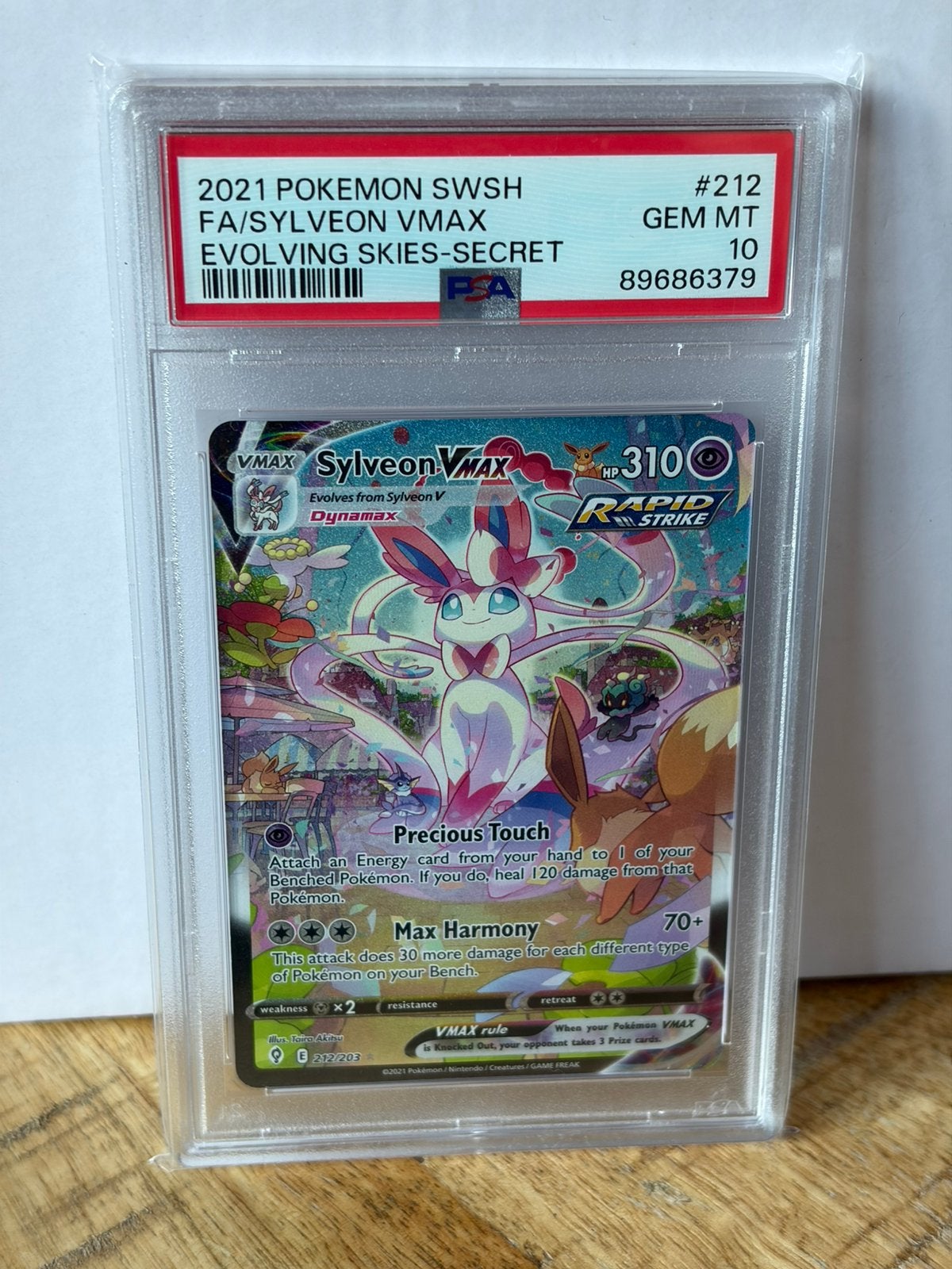 Sylveon VMAX #212 PSA 10 Evolving skies, Hobby en Vrije tijd, Verzamelkaartspellen | Pokémon, Ophalen, Zo goed als nieuw