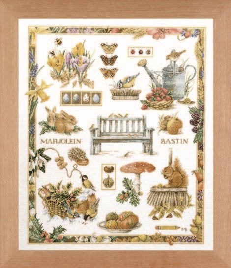 Borduurpakket Marjolein Bastin collage pn0007961 34263, ., Nieuw, Ophalen of Verzenden, .