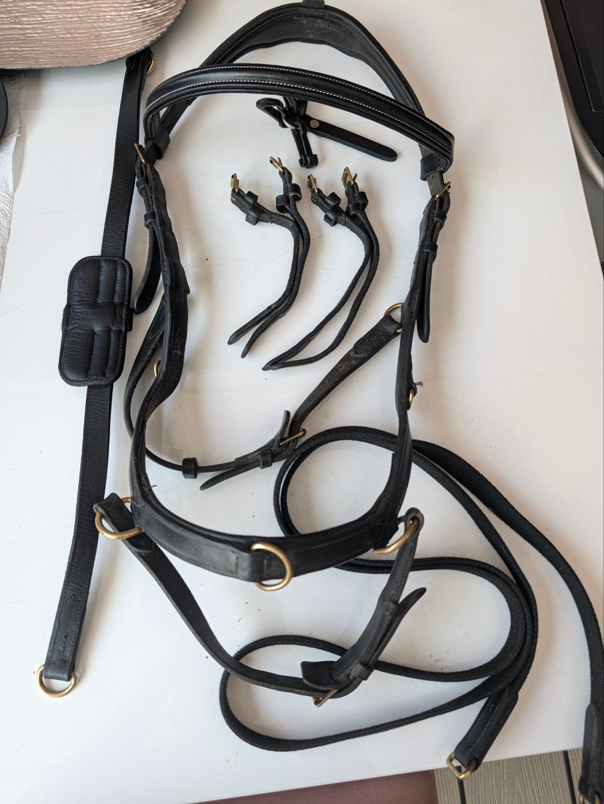 Rambo Micklem Multi Bridle Zwart Full, Dieren en Toebehoren, Rambo, Ophalen of Verzenden, Zwart, Full