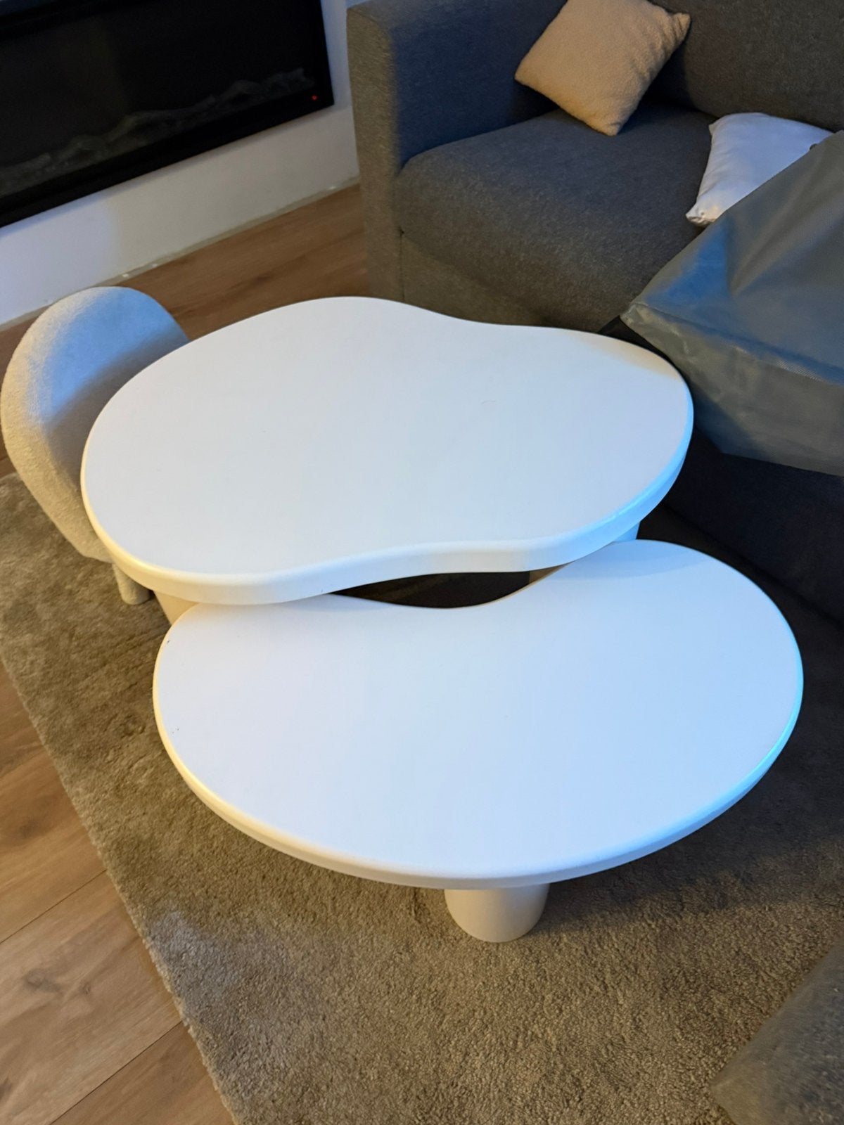 organische tafelset salontafel action, Ophalen, 100 tot 150 cm, 50 tot 100 cm, Zo goed als nieuw