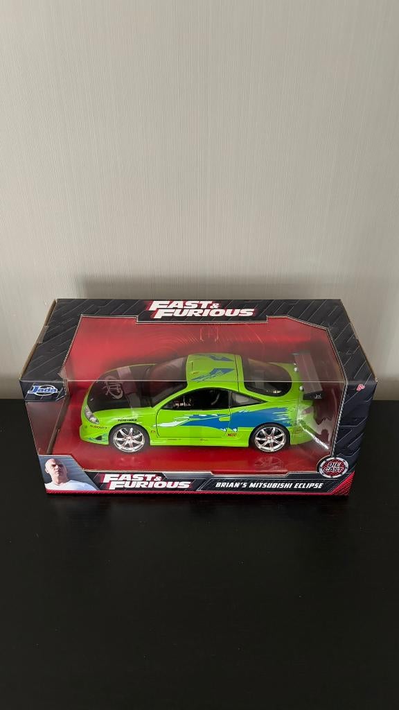 Jada Toys 1/24 Fast and Furious Mitsubishi Eclipse, Ophalen, Nieuw, Auto, Jada