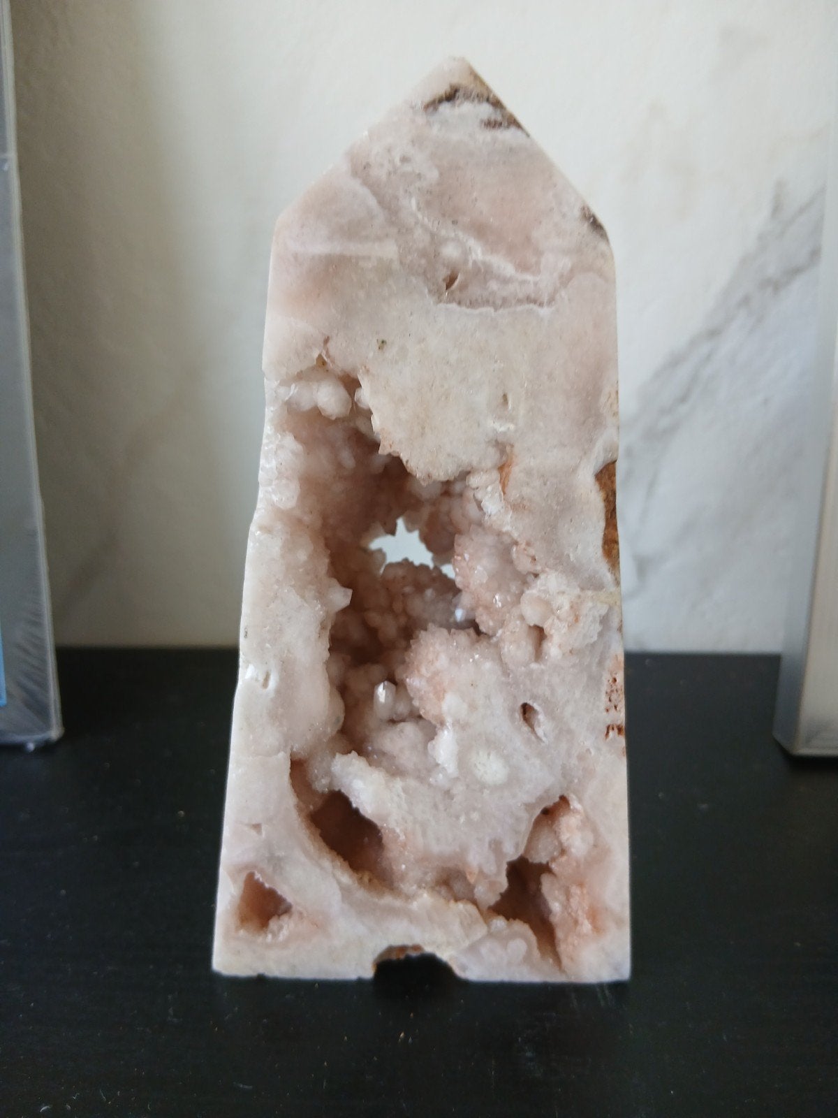 Roze Apofylliet Geode Toren - Uniek Kristal, Ophalen of Verzenden, Nieuw