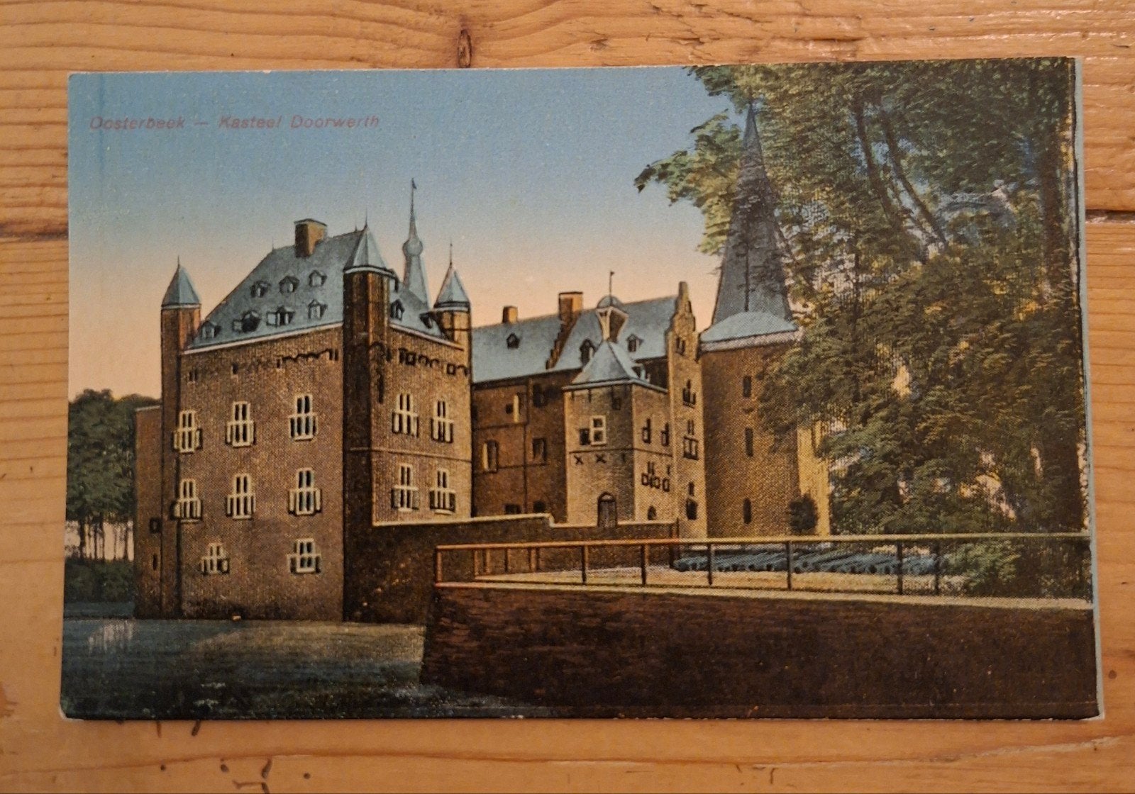 gelopen kaart 1931 Oosterbeek kasteel Doorwerth uitgave  HWK, Verzamelen, Ansichtkaarten | Nederland, Ophalen of Verzenden, 1920 tot 1940