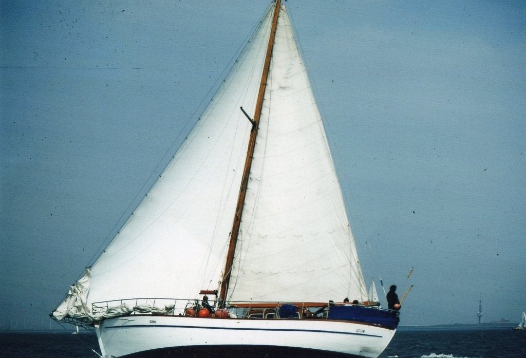 Klassieke zeilboot  incl 7 zeilen., Watersport en Boten, Ophalen, 6 meter of meer, Gebruikt, Toebehoren