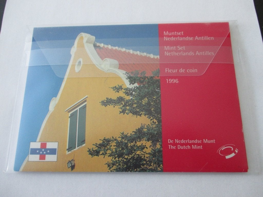Nederlandse Antillen jaarset 1996 fdc, Postzegels en Munten, Munten | Nederland, Ophalen of Verzenden, Koningin Beatrix, Overige waardes