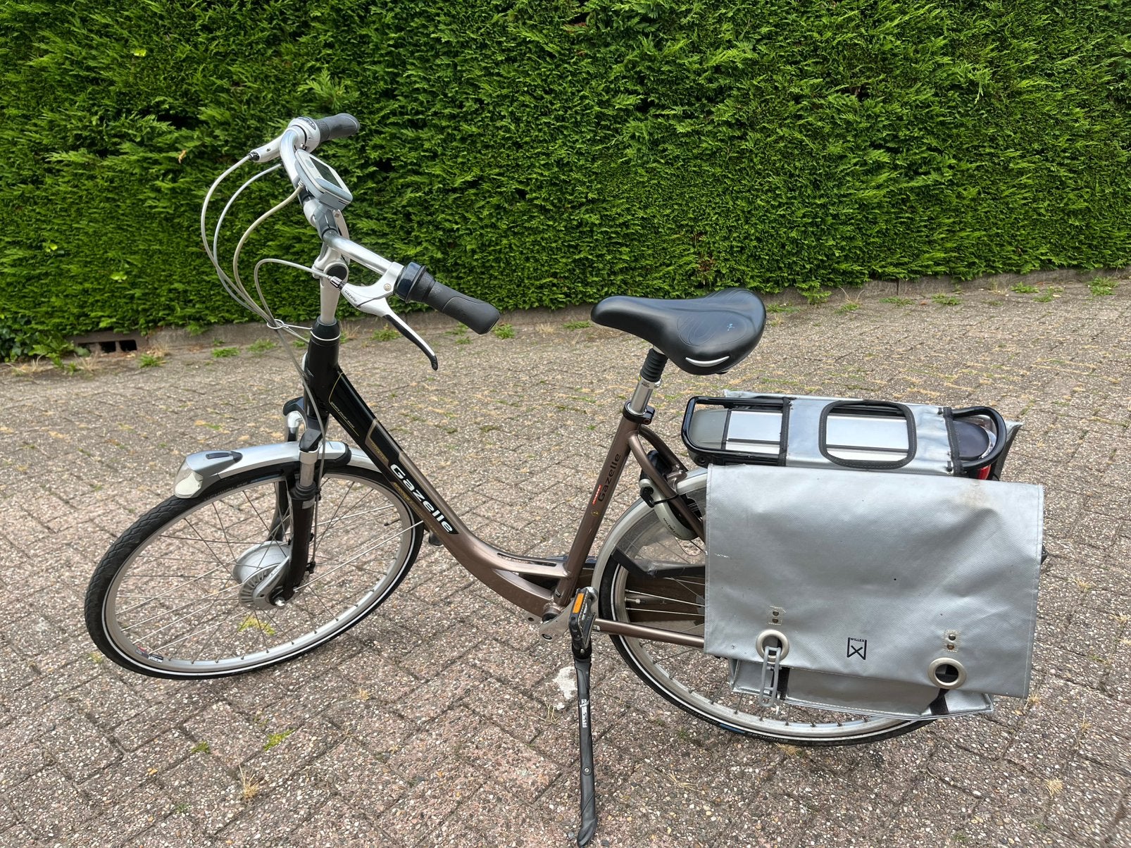 Gazelle electrice fiets met lage instap., Fietsen en Brommers, Elektrische fietsen, Ophalen, Gebruikt, 30 tot 50 km per accu, Gazelle
