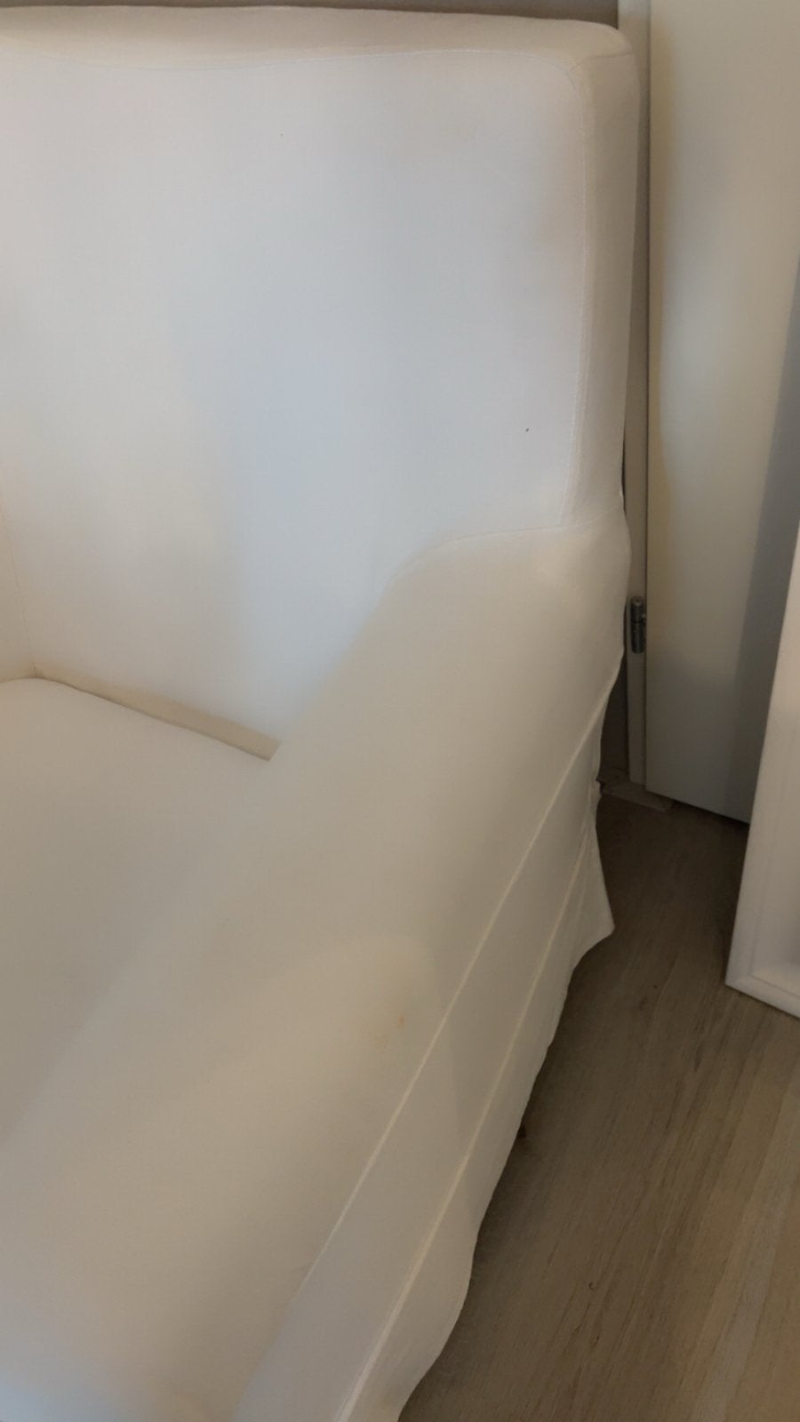 IKEA Fauteuil - Comfortabele Witte Stoel, Ophalen, Gebruikt, Stof, 75 tot 100 cm