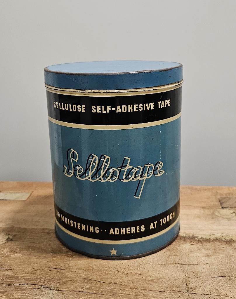 OUD BROCANT "SELLOTAPE" BLIK, Antiek en Kunst, Curiosa en Brocante, Ophalen of Verzenden