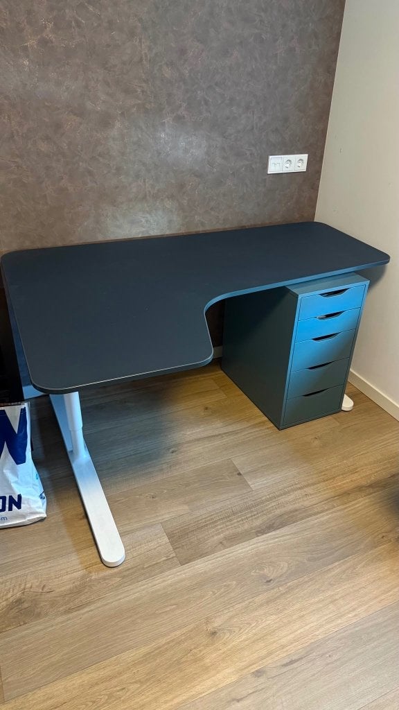 Ikea Bureau met ladeblok, Ophalen, Zo goed als nieuw, IKEA