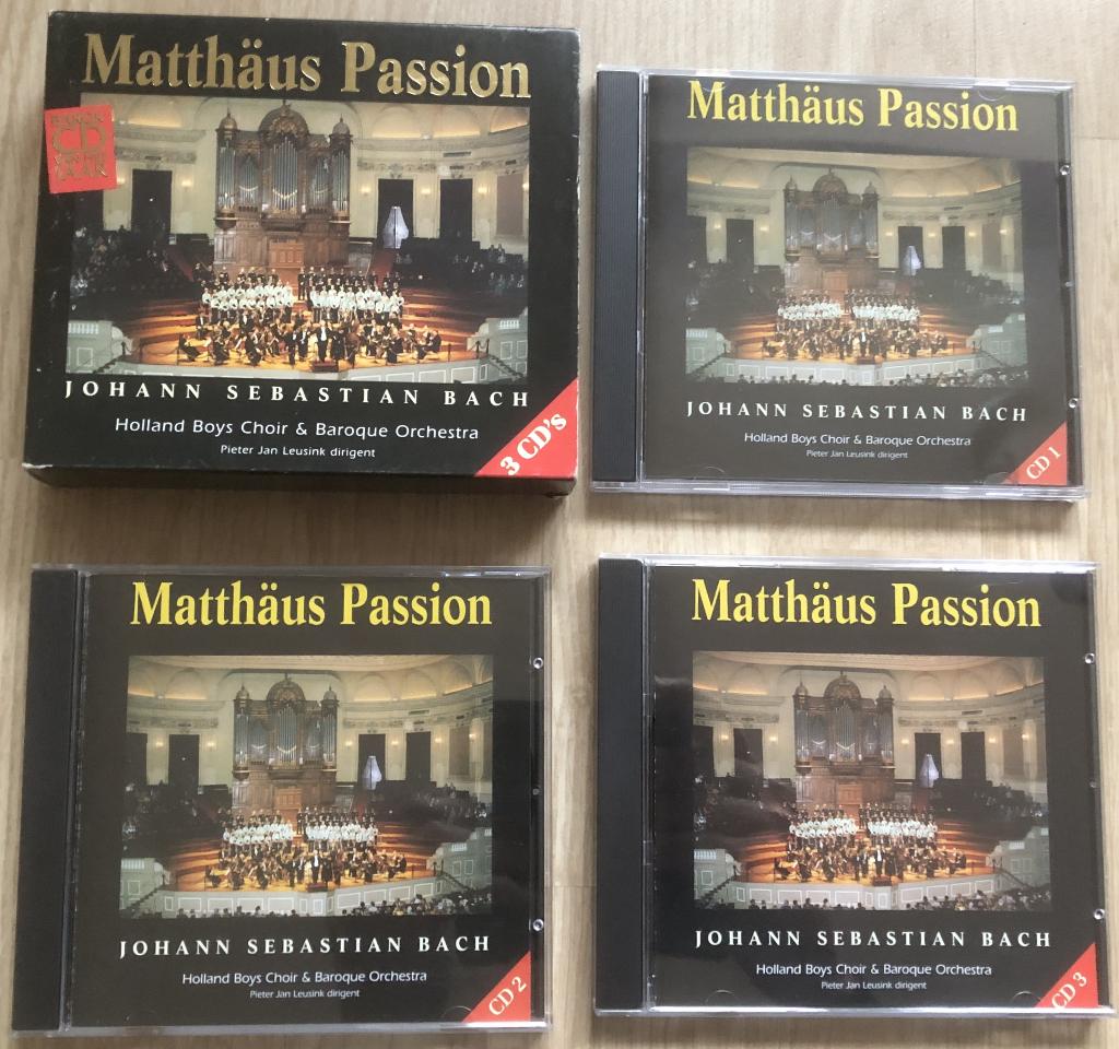 BACH - MATTHAUS PASSION - LEUSINK - BOX 3 CD'S, Cd's en Dvd's, Boxset, Ophalen of Verzenden, Zo goed als nieuw, Barok