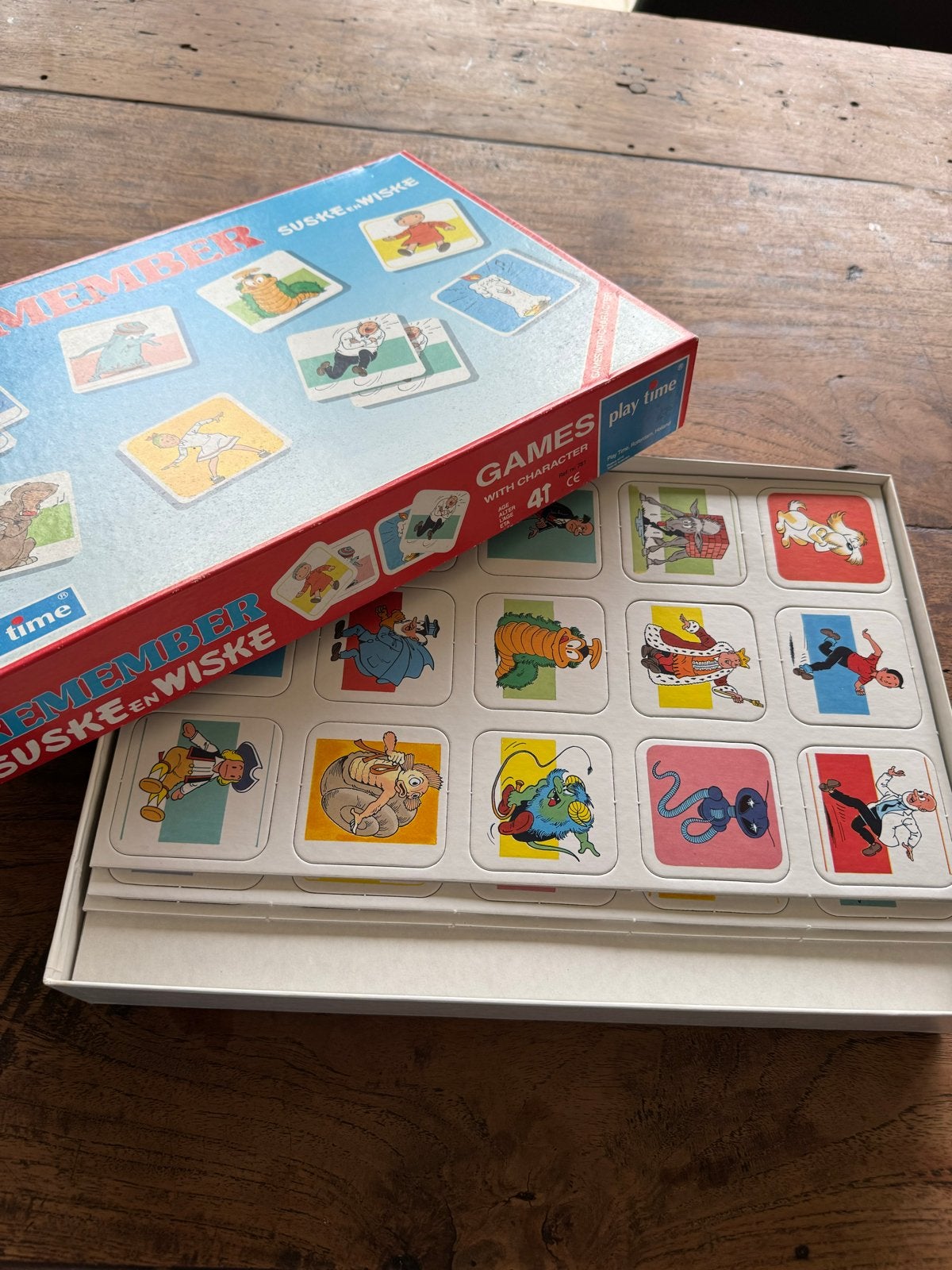 Nieuw in doos vintage Suske en Wiske Remember spel, Ophalen of Verzenden, Nieuw