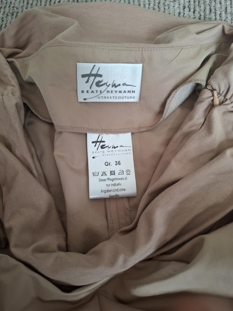 Heymann palazzo broek maat 36 – beige – 102 cm – luxe kwalit, Kleding | Dames, Beige, Ophalen of Verzenden, Zo goed als nieuw