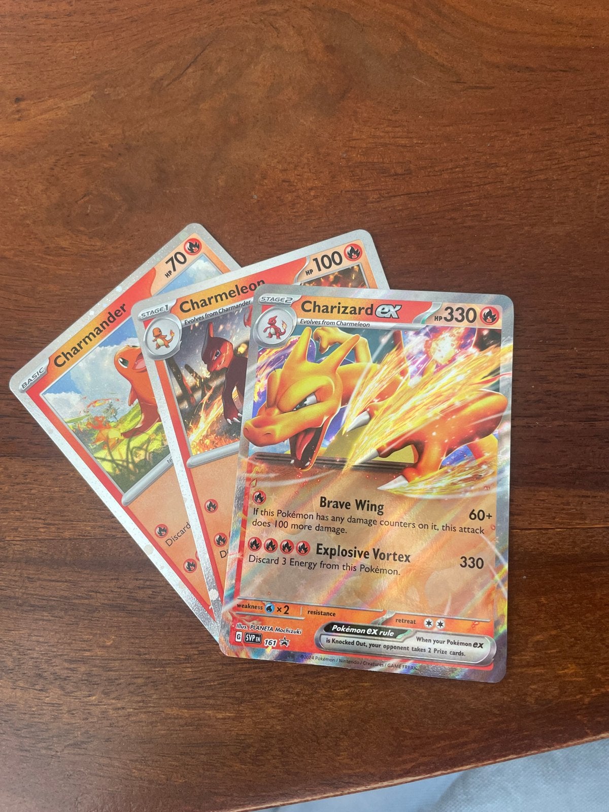 Pokémon Kaarten: Charmander, Charmeleon, Charizard ex, Ophalen of Verzenden, Zo goed als nieuw, Meerdere kaarten, Foil