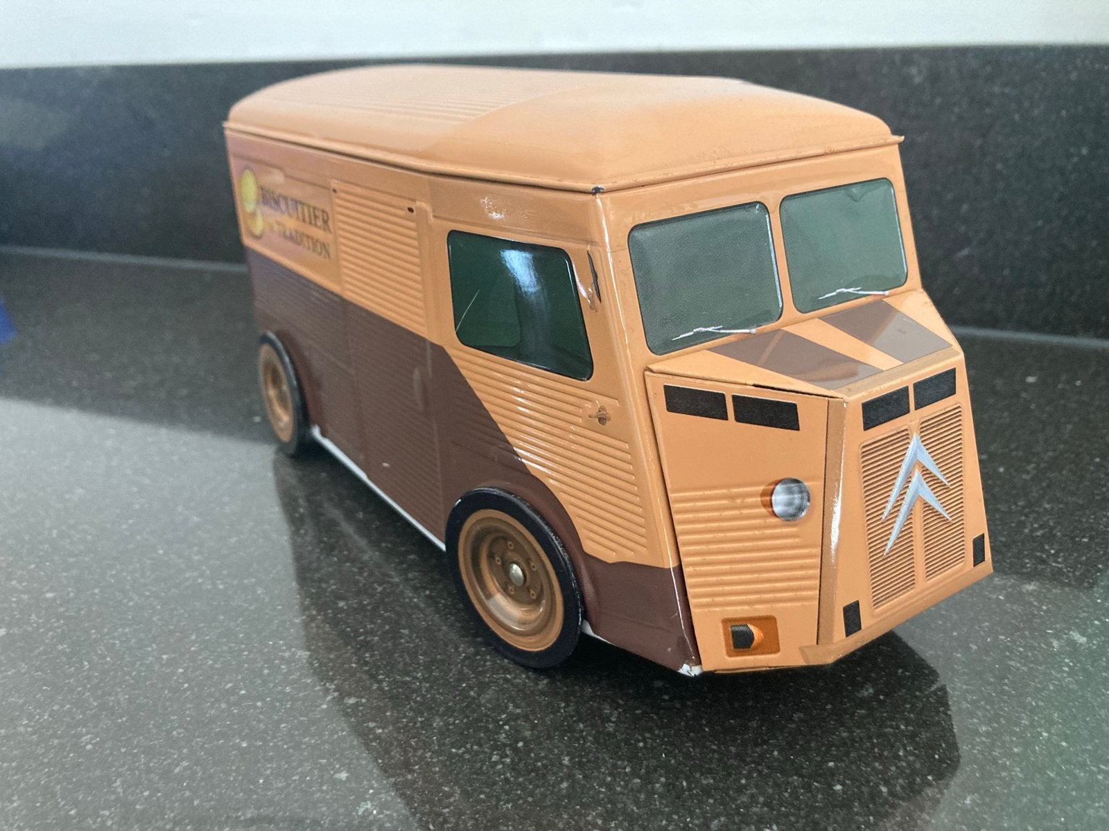 Koekblik Citroën HY busje - Biscuitier de Tradition, Ophalen of Verzenden, Gebruikt, Koek(jes), Overige merken