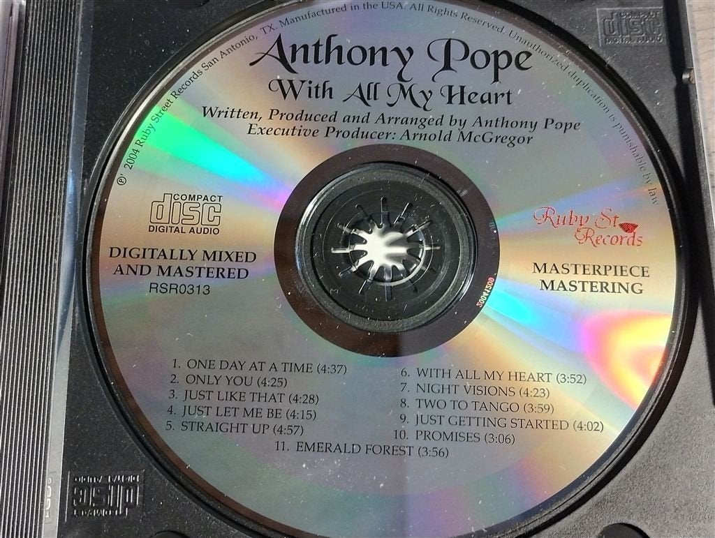 Anthony Pope - With All My Heart, Ophalen of Verzenden, Zo goed als nieuw, Jazz