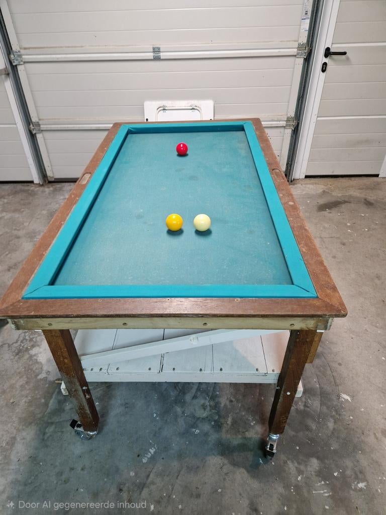 Tafelbiljart - Perfect voor de liefhebber, Sport en Fitness, Biljarten en Poolen, Ophalen, Gebruikt, Biljarttafel