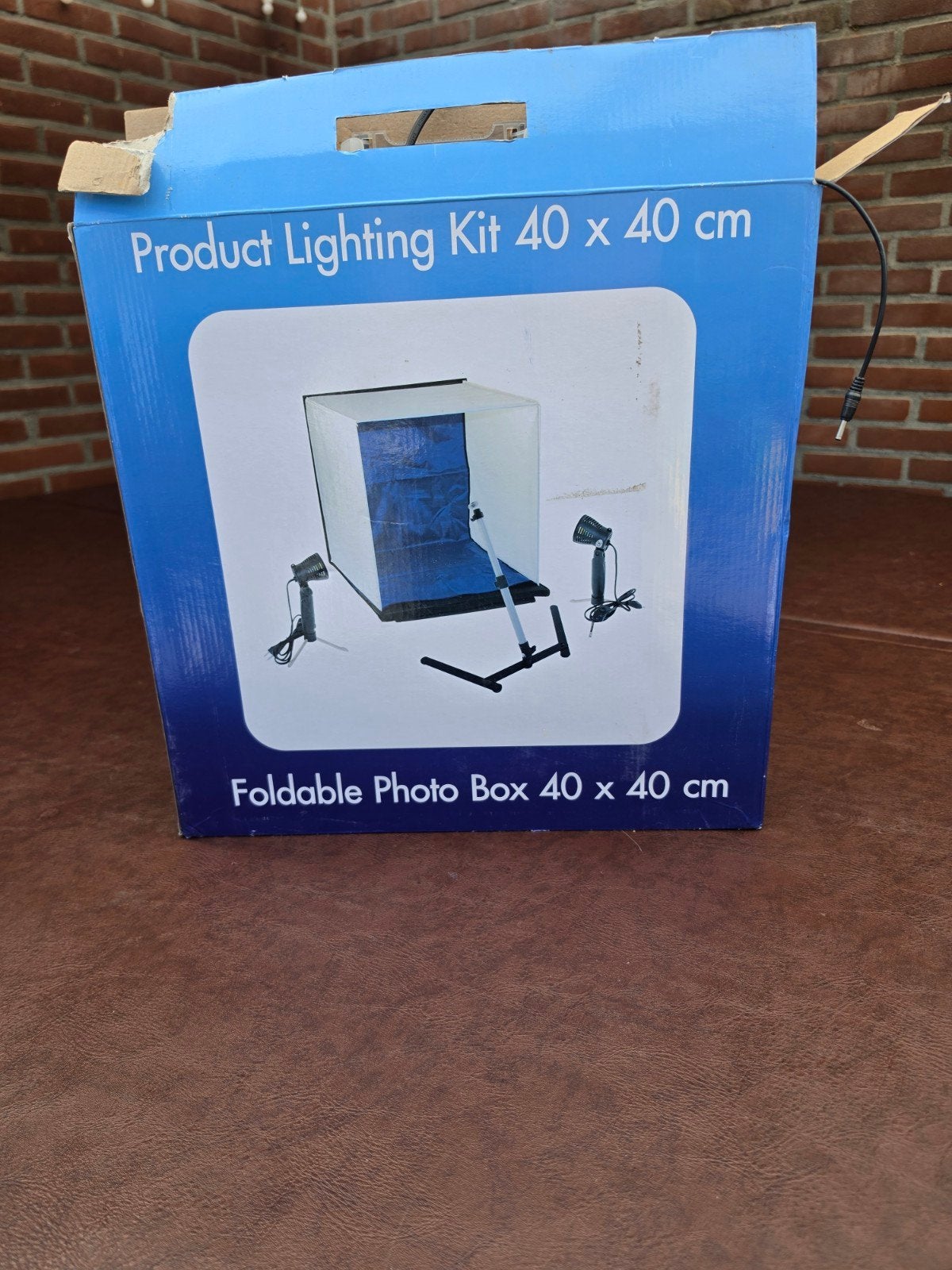 Opvouwbare Fotostudio Box 40x40 cm met Verlichting, Audio, Tv en Foto, Fotografie | Fotostudio en Toebehoren, Opvouwbaar, Ophalen of Verzenden
