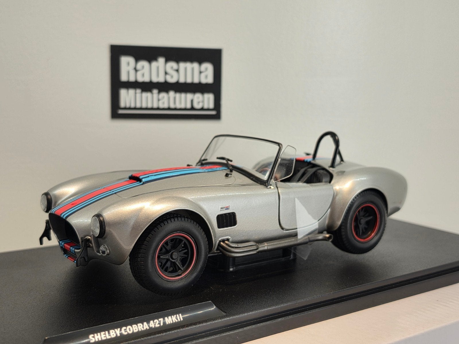 Shelby Cobra 427 MK2 - silver - 1:18 Solido, Auto, Solido, Nieuw, Ophalen of Verzenden