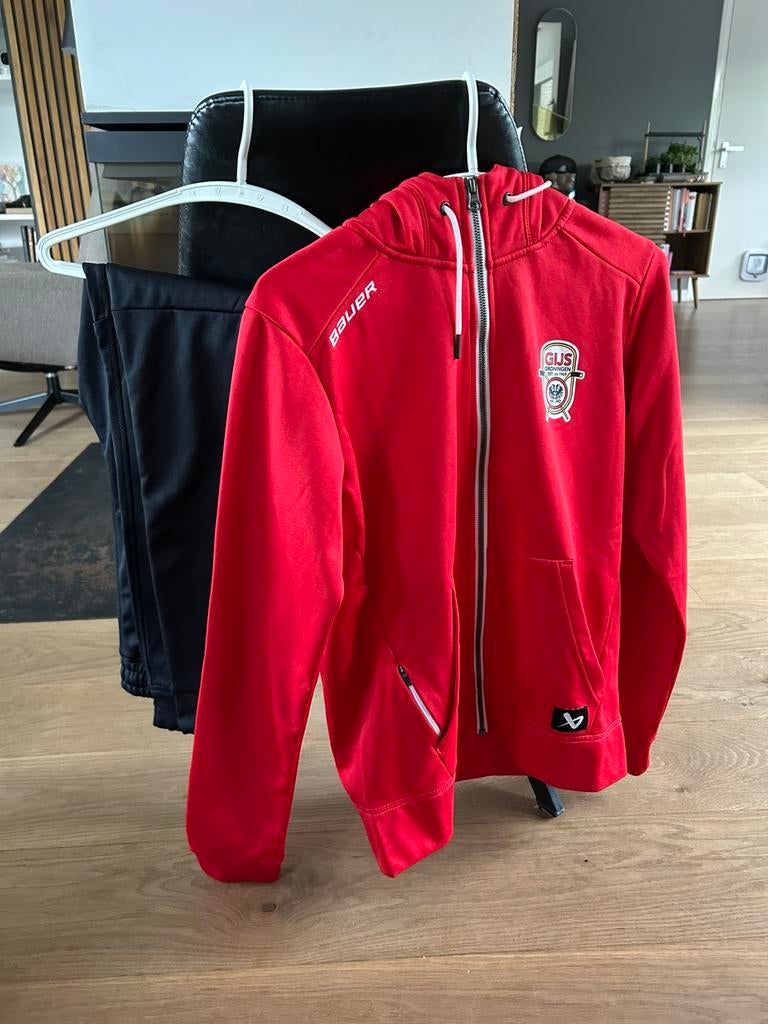 IJshockey presentatie pak Gijs Groningen, Sport en Fitness, IJshockey, Ophalen, Zo goed als nieuw, Kleding
