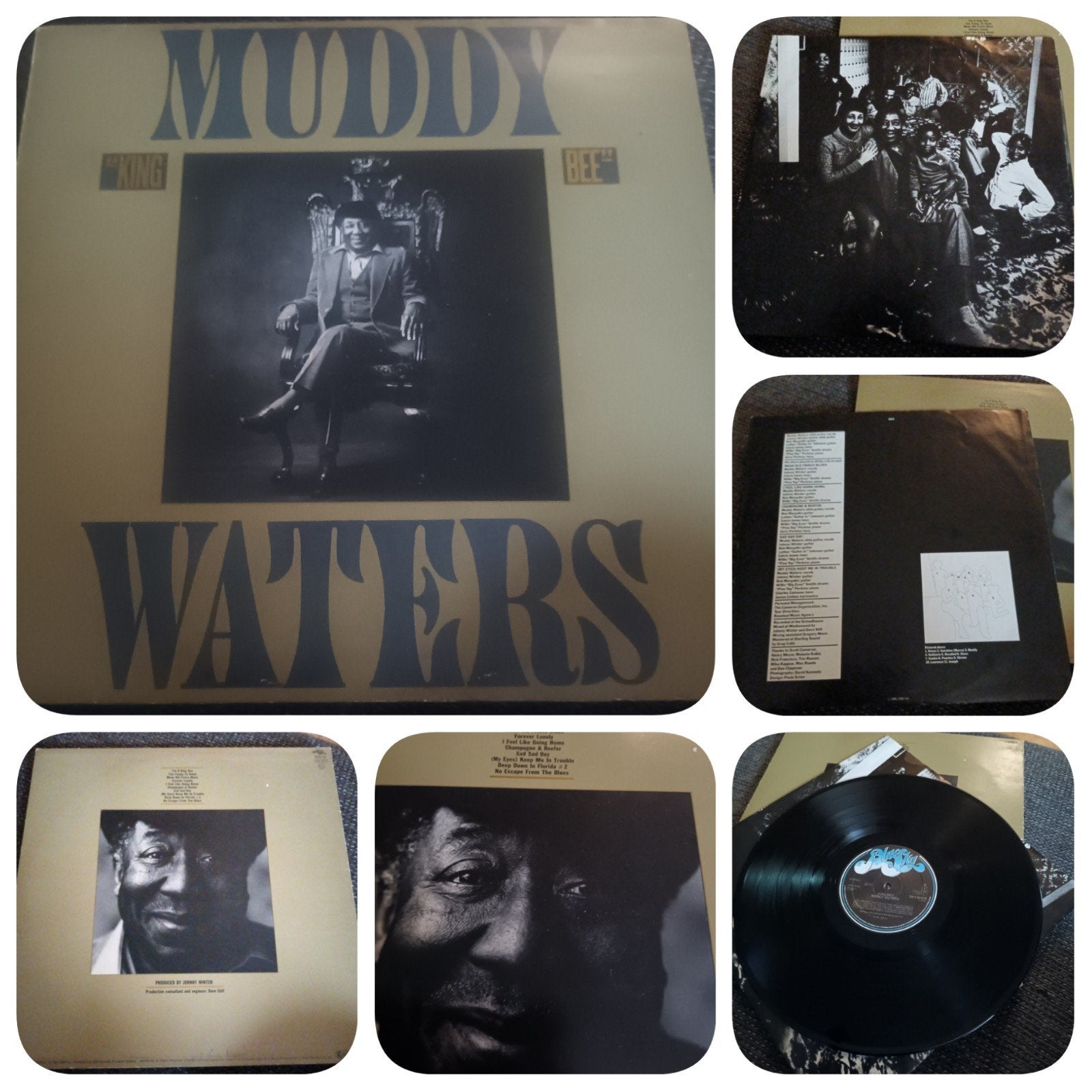 Muddy Waters - King Bee 1981/LP + INNER/VG+, Ophalen of Verzenden, LP
