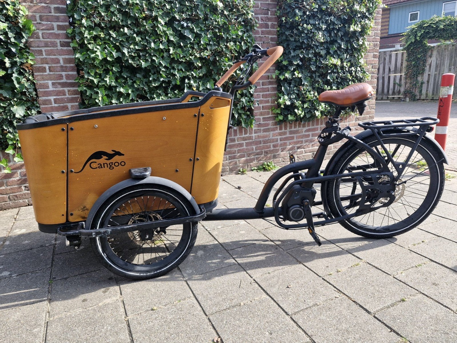 Cangoo Bakfiets Elektrisch - Ideaal voor 4 kinderen, 4 kinderen of meer, Gebruikt, Elektrisch, Schijfrem