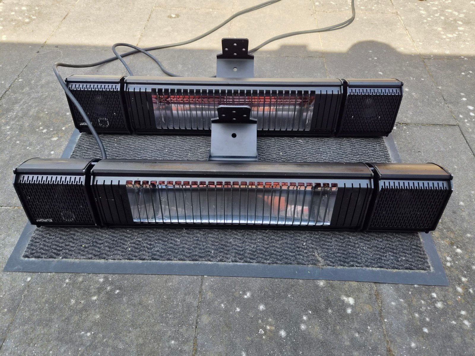 Eurom Heat and Beat Terrasverwarmer, Tuin en Terras, Ophalen, Zo goed als nieuw, Elektrisch, Wand