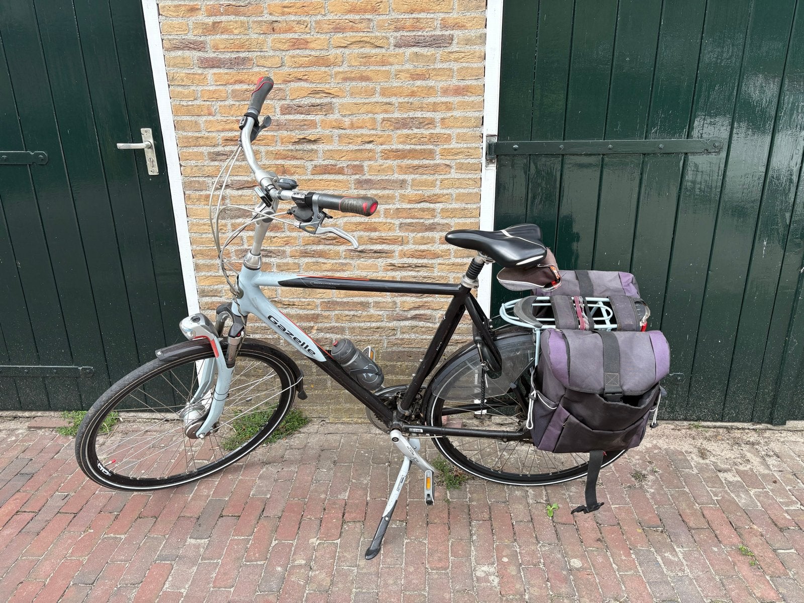 Gazelle Allure Ltd herenfiets met fietstassen, Ophalen, Gebruikt, Versnellingen, Gazelle