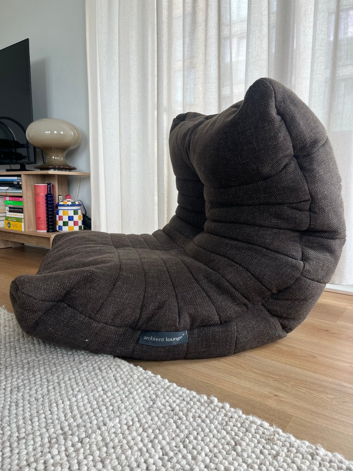 Ligne Roset Togo Namaak Zitzak - Zo goed als nieuw, Huis en Inrichting, Ophalen, Zo goed als nieuw, Bruin, Zitzak