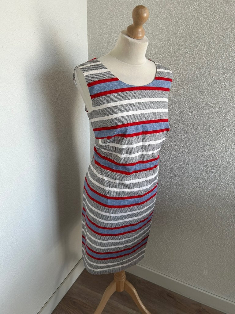 Taifun maat 46 strepen jurk zomer 2025, Taifun, Blauw, Maat 46/48 (XL) of groter, Ophalen of Verzenden